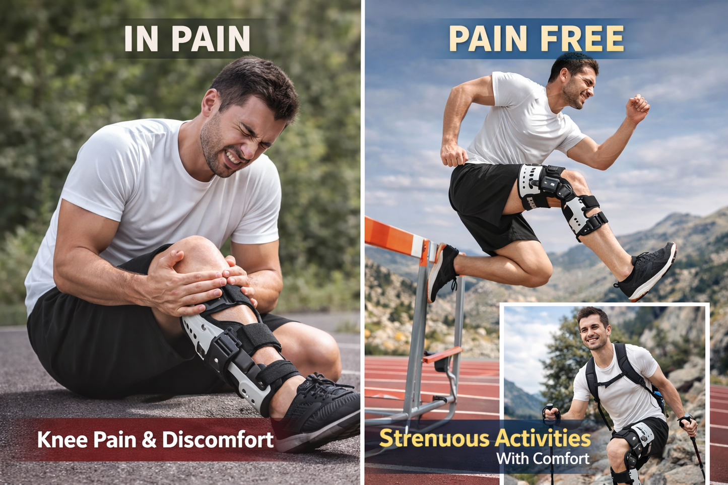 Knee Brace Pro™ – Advanced Unloading Support for Stability, Recovery & Daily Mobility