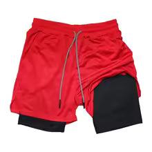 Men's Multi Pocket Shorts Fitness Shorts Casual Beach Sports Lined Skinny Shorts, Everyday Style Mesh Camouflage Running Shorts